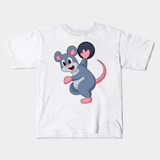 Rat at Bowling with Bowling ball Kids T-Shirt